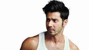 Varun Dhawan In White Tank Top Wallpaper