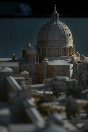 Vatican City St. Peter's Basilica Model Wallpaper