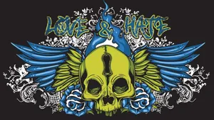 Vector Art Hate Love Wallpaper