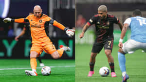 Venezuelan Striker Josef Martinez Against Brad Guzan Wallpaper