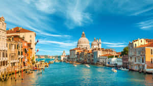 Venice Grand Canal Santa Mariadella Salute Domes Wallpaper