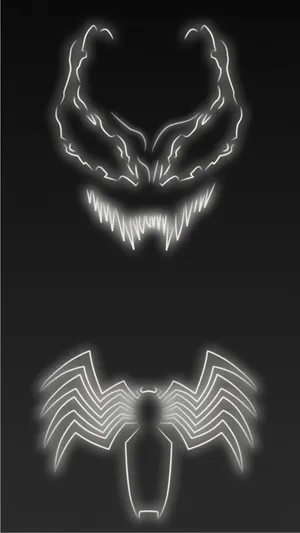 Venom And Spider Logo Abstract Wallpaper