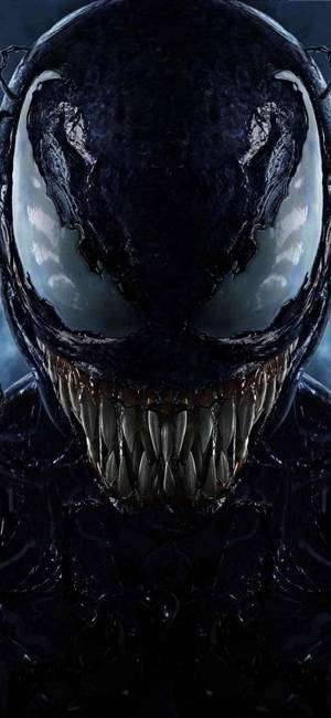 Venom Movie Ghostly White Eyes Wallpaper
