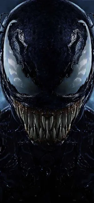 Venom Movie Ghostly White Eyes Wallpaper