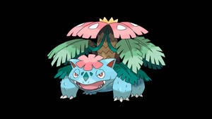 Venusaur Mega Black Background Wallpaper