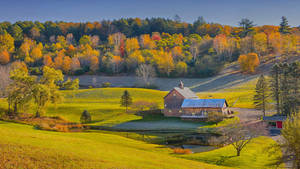 Vermont Autumn Landscape Wallpaper
