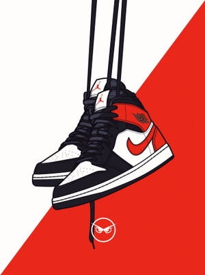 Versatile Elegance With Nike Jordan 1 Shoes Wallpaper