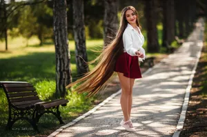 Very Pretty Long Hair Wallpaper