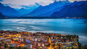 Vevey Town Switzerland Wallpaper