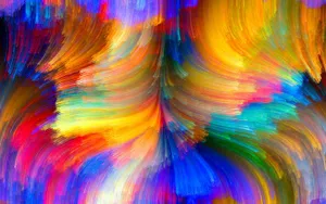Vibrant Abstract Brushstrokes Wallpaper