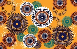 Vibrant African Print Pattern Wallpaper
