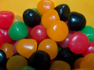 Vibrant Assortment Of Chewy Jelly Beans Wallpaper