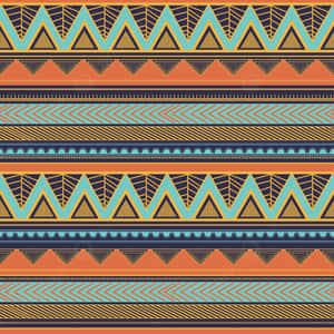 Vibrant Aztec Pattern Design Wallpaper