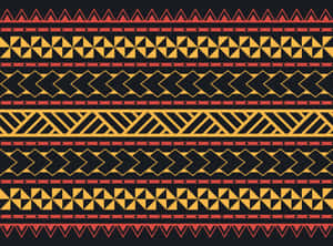 Vibrant Aztec Pattern Design Wallpaper