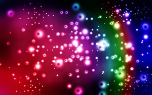Vibrant Bokeh Lights Background Wallpaper