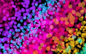 Vibrant Bokeh Lights Background Wallpaper
