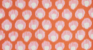 Vibrant Bukhara Pattern In Orange And Pink Tones Wallpaper