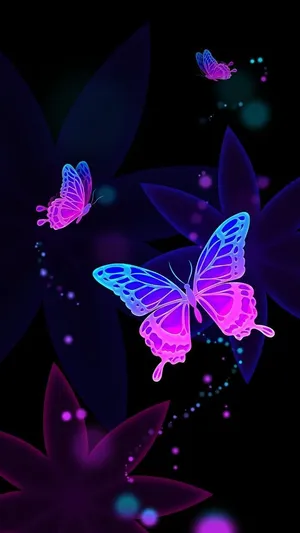 Vibrant Butterfly Iphone Screen Display Wallpaper