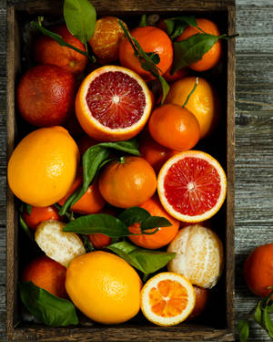 Vibrant Citrus Assortment Wallpaper