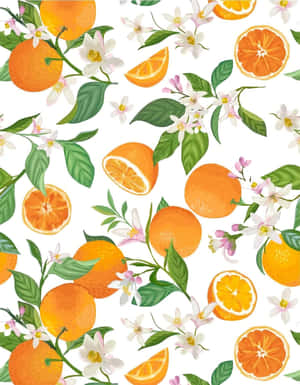Vibrant Citrus Pattern.jpg Wallpaper