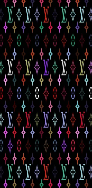 Vibrant Colorful Louis Vuitton Phone Wallpaper