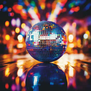 Vibrant Disco Ball Celebration Wallpaper