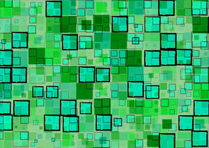 Vibrant Green Geometric Squares In 4k Resolution Wallpaper