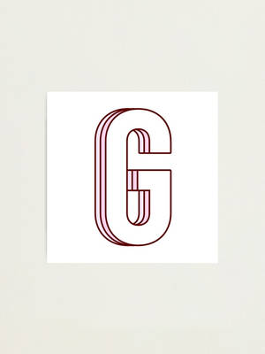 Vibrant Letter G On Paper Wallpaper