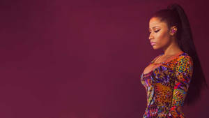 Vibrant Performance By Nicki Minaj Wallpaper