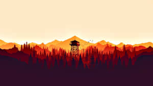 Vibrant Red And Orange Wallpaper