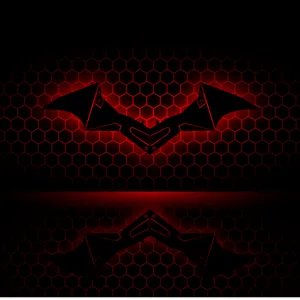 Vibrant Red Batman Logo Wallpaper