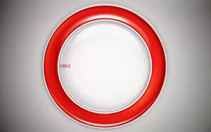Vibrant Red Circle On A Minimalistic Background Wallpaper