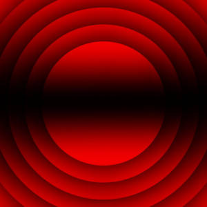 Vibrant Red Circle With A Dark Shadow Wallpaper