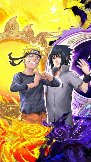 Vibrant Sasuke Naruto Iphone Anime Wallpaper
