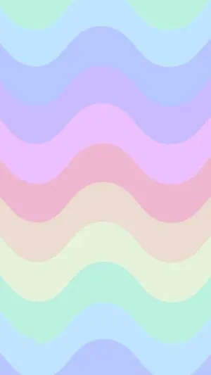 Vibrant Waves In Pastel Hues Wallpaper