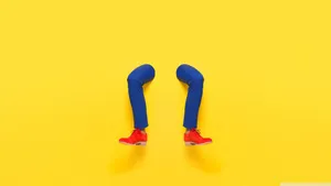 Vibrant Yellow Matte Background Wallpaper