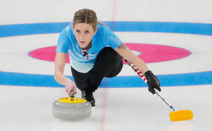 Vicky Persinger Curling Wallpaper