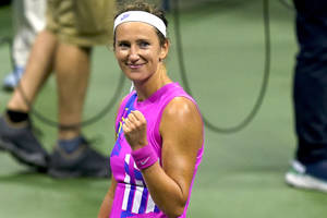 Victoria Azarenka Celebrating On Court Wallpaper