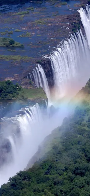 Victoria Falls In Livingstone Zambia Wallpaper