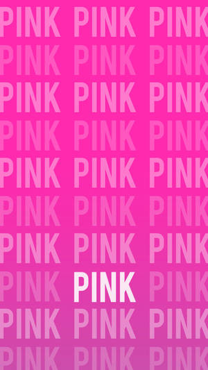 Victoria's Secret Vivid Pink Logo Pattern Wallpaper