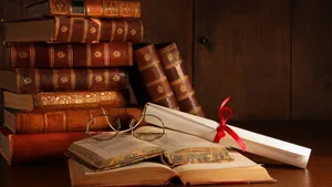 Victorian Books Study Aesthetic Wallpaper