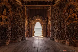 View From Inside The Sanctuary Of Truth Wallpaper