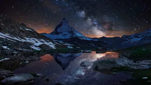 View Of Space From The Matterhorn Peak Wallpaper