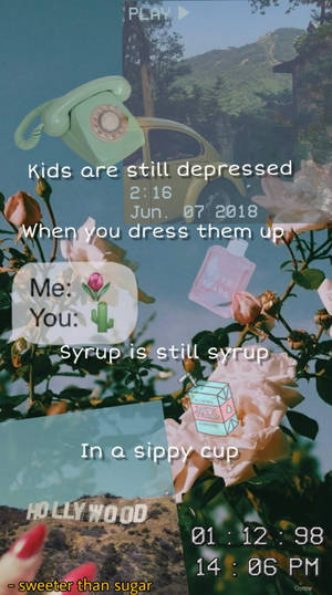 Vintage Aesthetic Ipad Quote Wallpaper