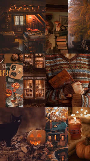 Vintage Autumn Compilation Items Wallpaper