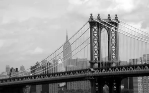 Vintage Desktop Manhattan Bridge Wallpaper