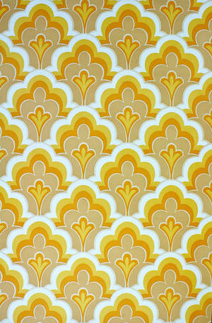 Vintage Geometric 70s Retro Aesthetic Wallpaper