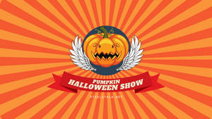 Vintage Halloween Show Pumpkin Wallpaper