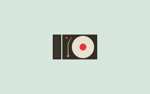 Vintage Minimalist Turntable Wallpaper