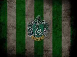Vintage Slytherin Logo Stripes Wallpaper